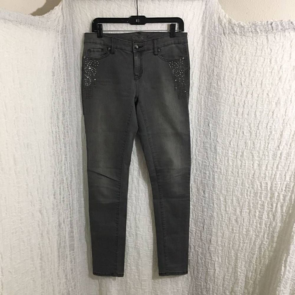 Cache Studded Skinny Jeans Size 4